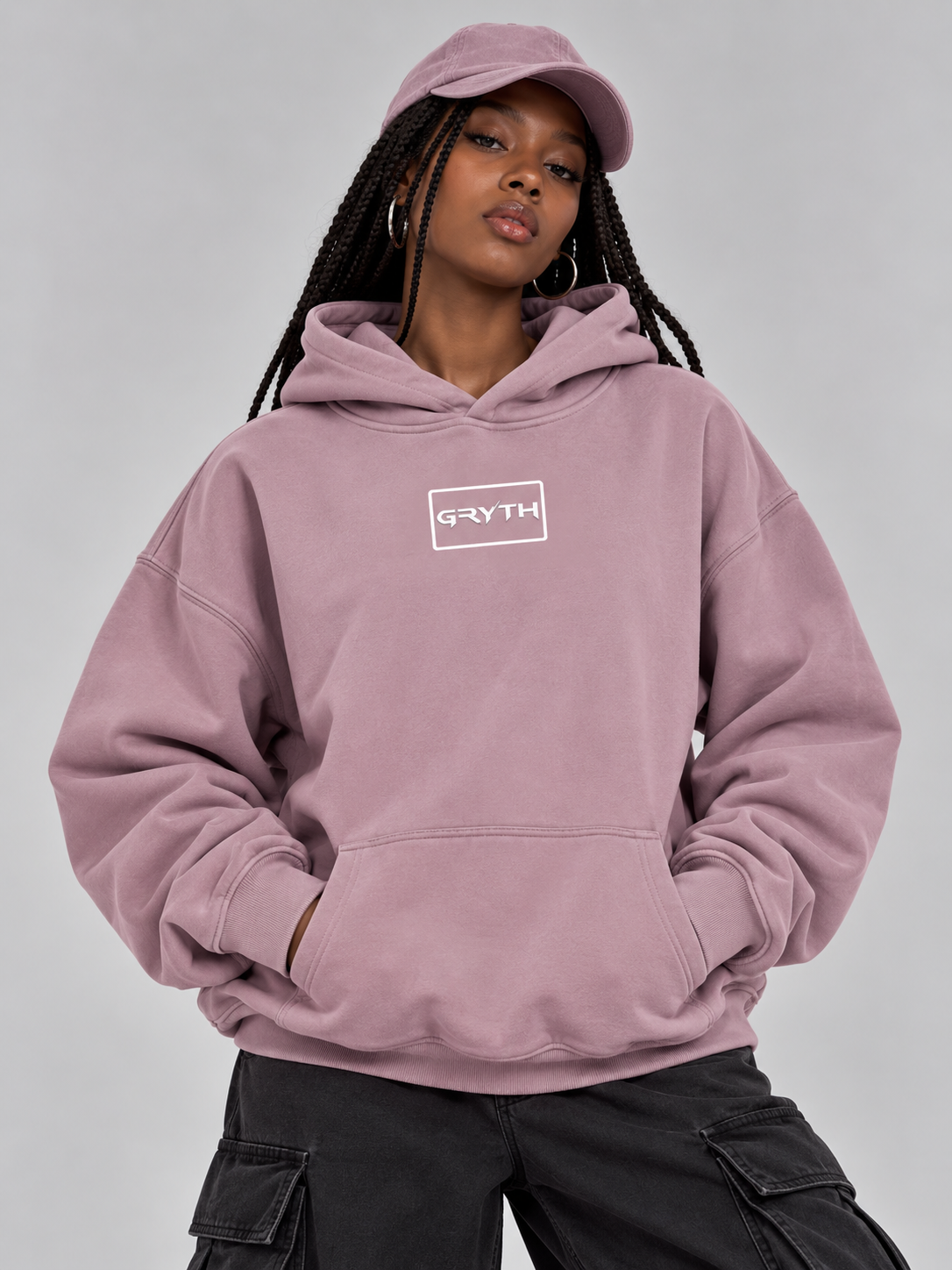 Gryth Vibe Oversize Fleeced Hoodie