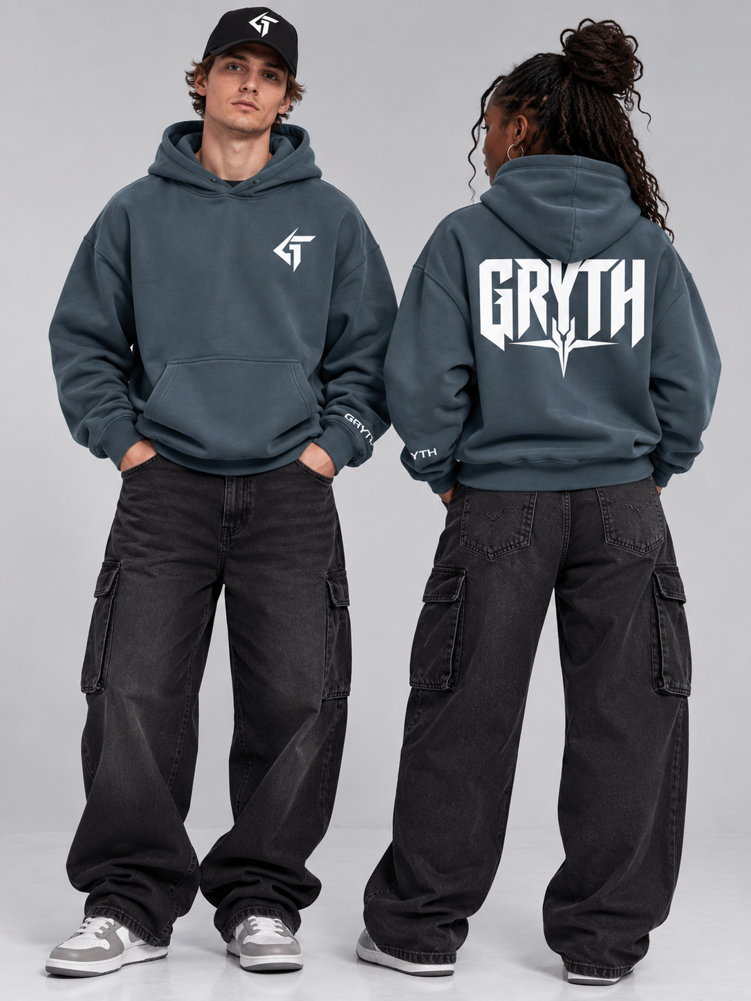 GRYTH Oversize Fleeced Hoodie