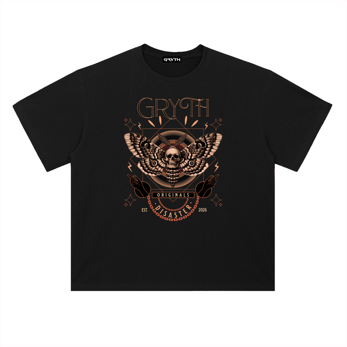 GRYTH BUTTERFLY - Drop Shoulder Cotton T-Shirt