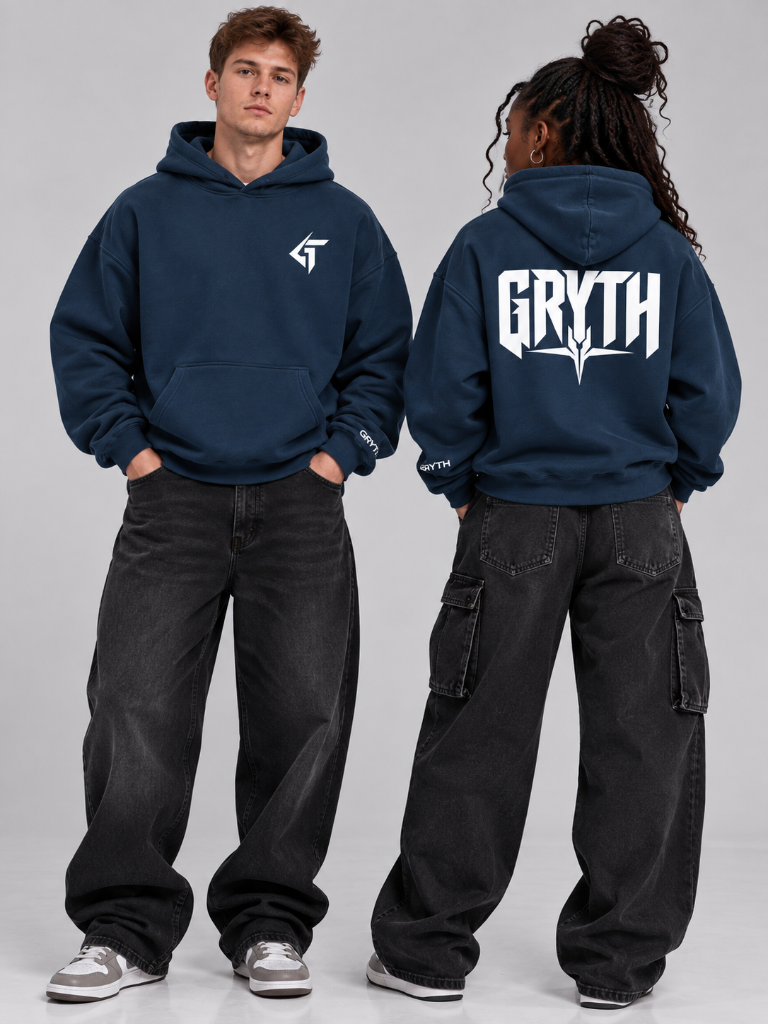 GRYTH Oversize Fleeced Hoodie