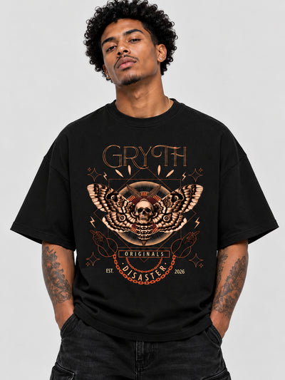 GRYTH BUTTERFLY - Drop Shoulder Cotton T-Shirt