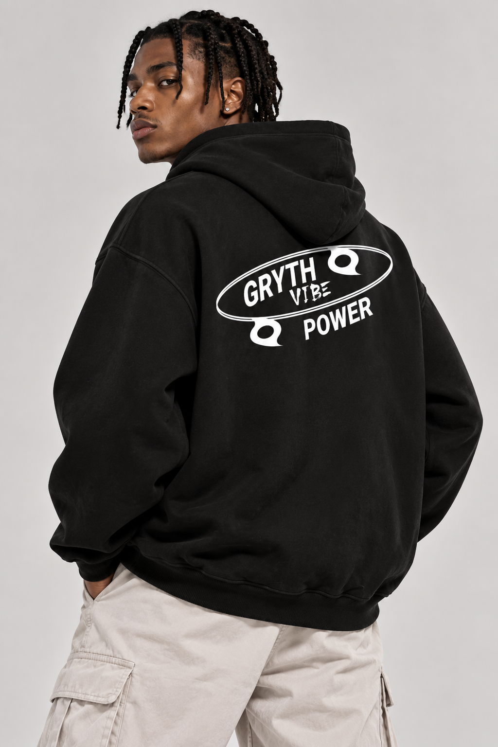 Gryth Vibe Oversize Fleeced Hoodie