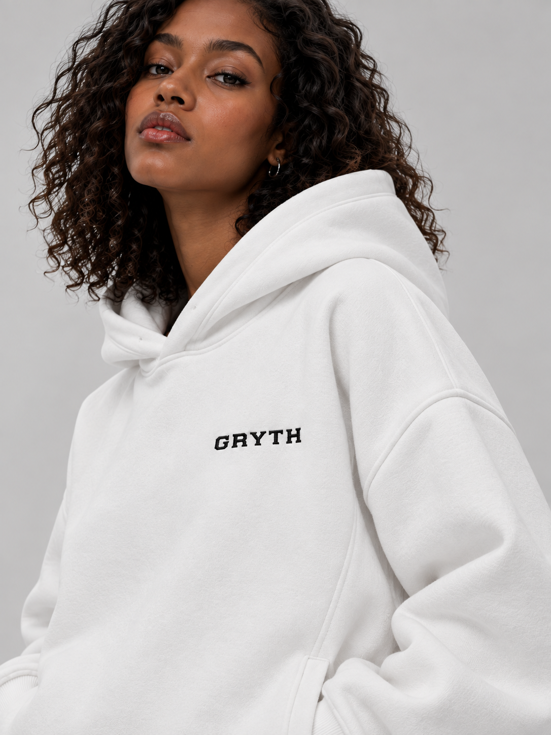 Gryth Embroidered - Side Pocket Fleece Hoodie