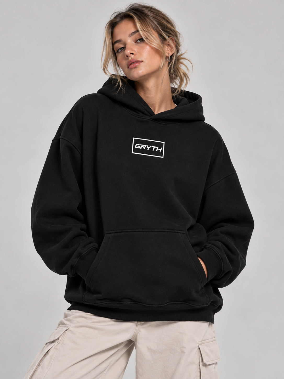 Gryth Vibe Oversize Fleeced Hoodie