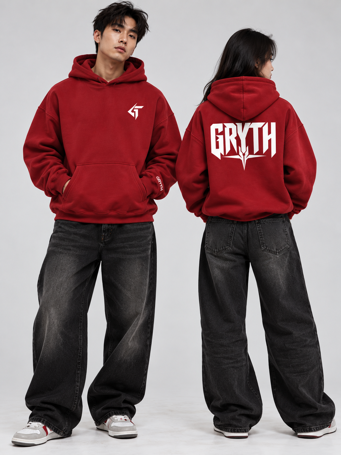 GRYTH Oversize Fleeced Hoodie