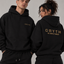 Gold Embroidered - Fleeced Boxy Hoodie