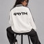GRYTH White Striped Collar Sweatshirt