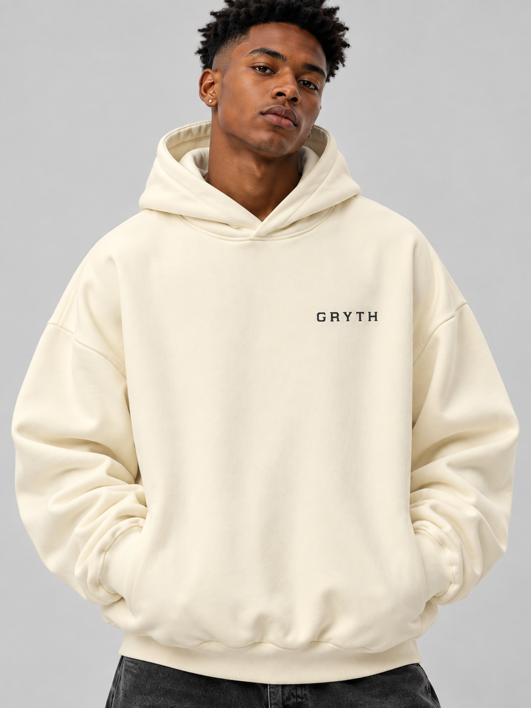 Gryth Embroidered - Side Pocket Fleece Hoodie