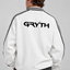 GRYTH White Striped Collar Sweatshirt