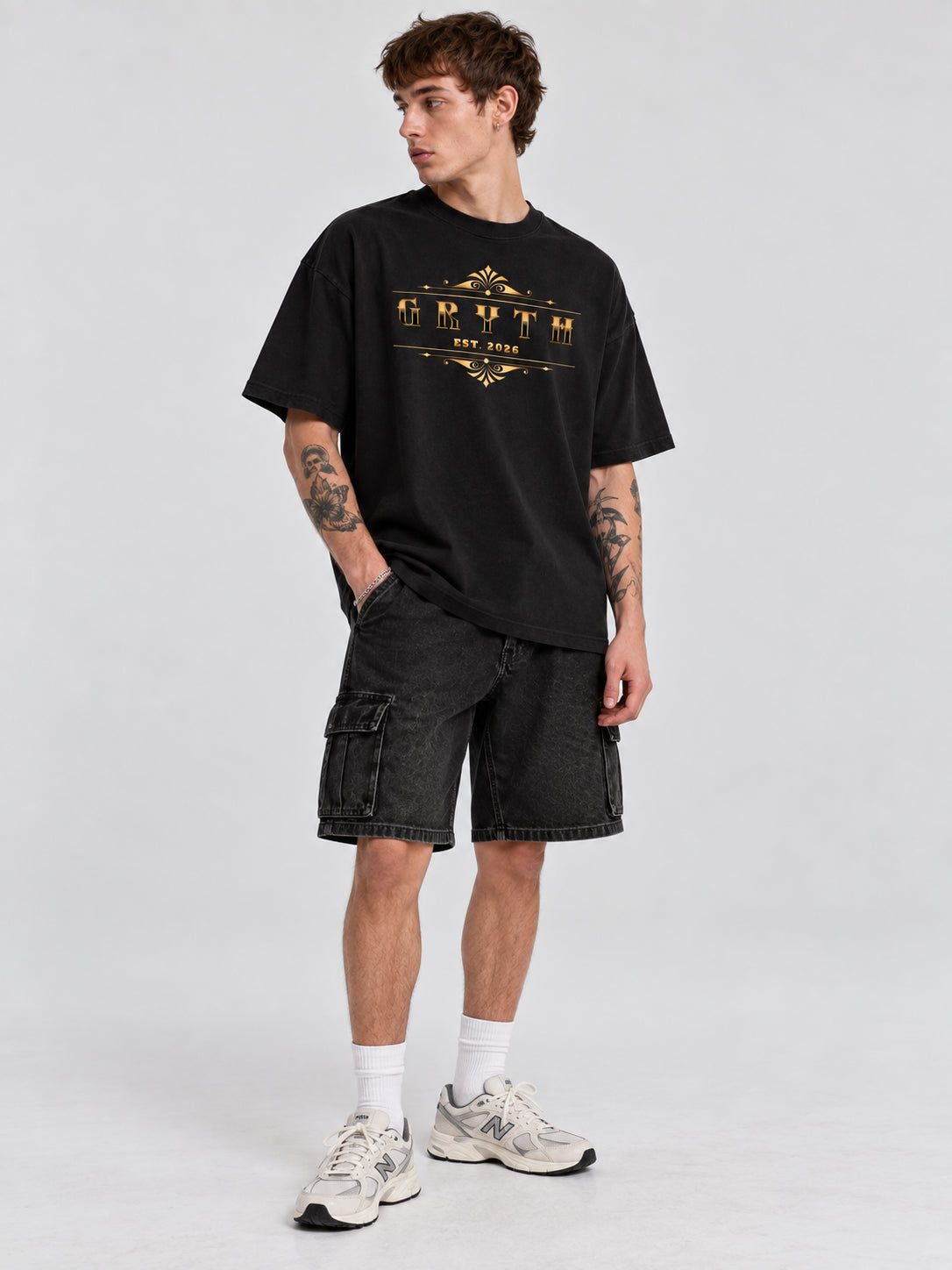 GRYTH Gold Essential Cotton T-Shirt