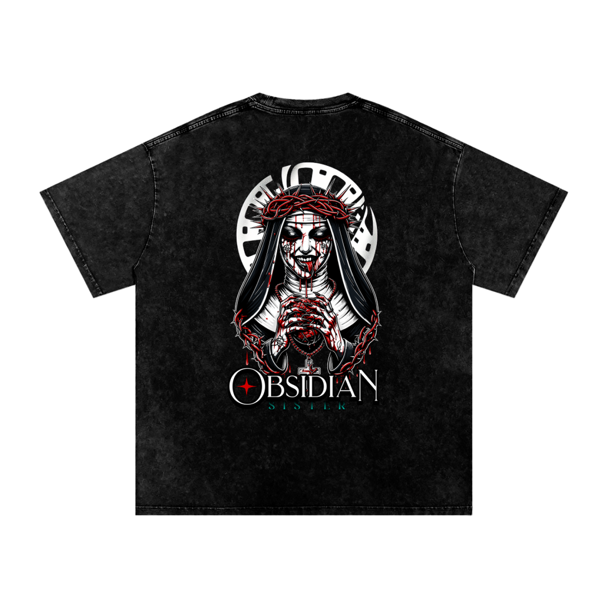 Obsidian - Snow Washed Oversized T-Shirt
