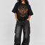 GRYTH BUTTERFLY - Drop Shoulder Cotton T-Shirt