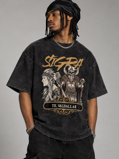 SIGRA - Snow Washed Oversized T-Shirt