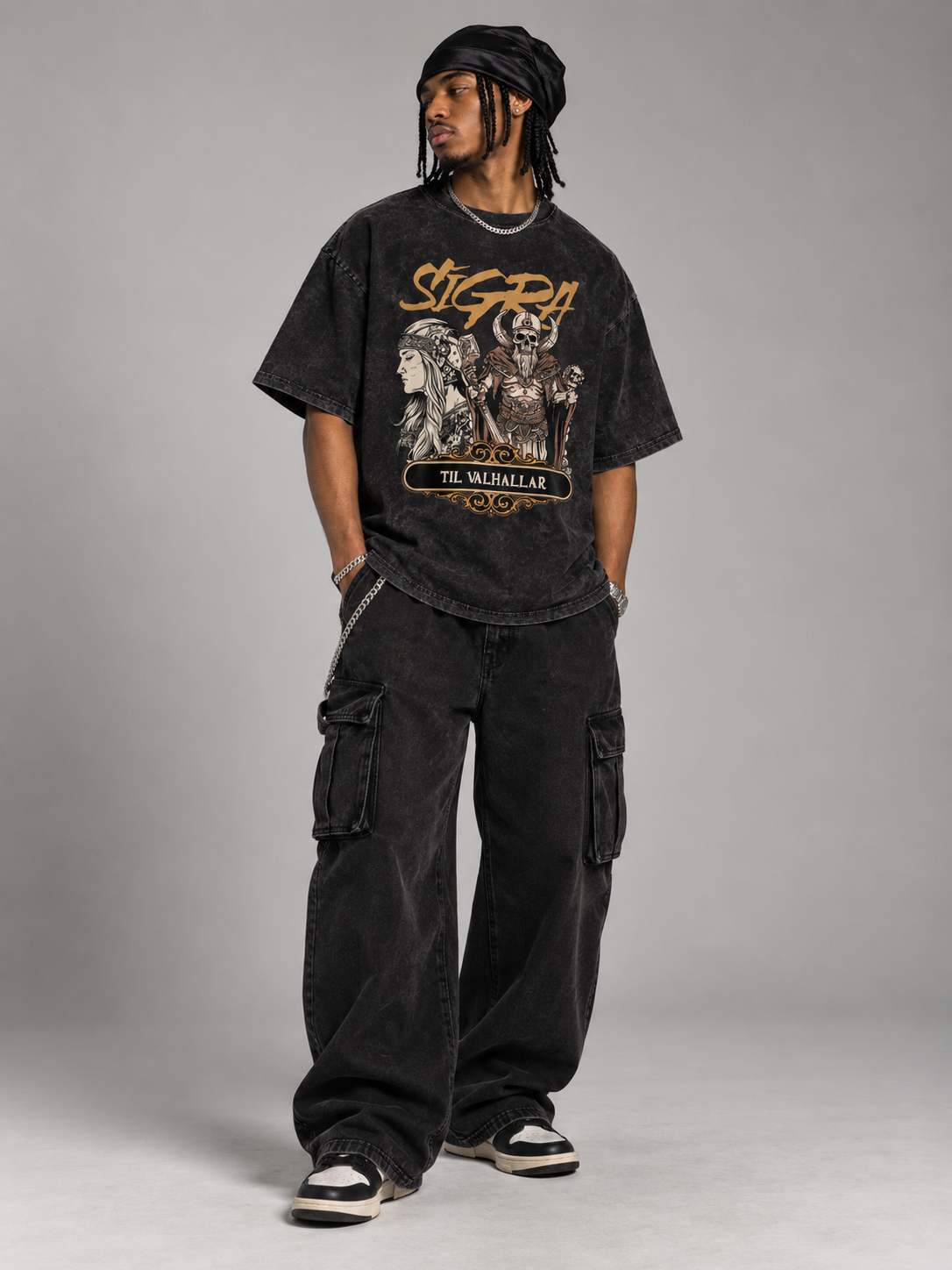 SIGRA - Snow Washed Oversized T-Shirt