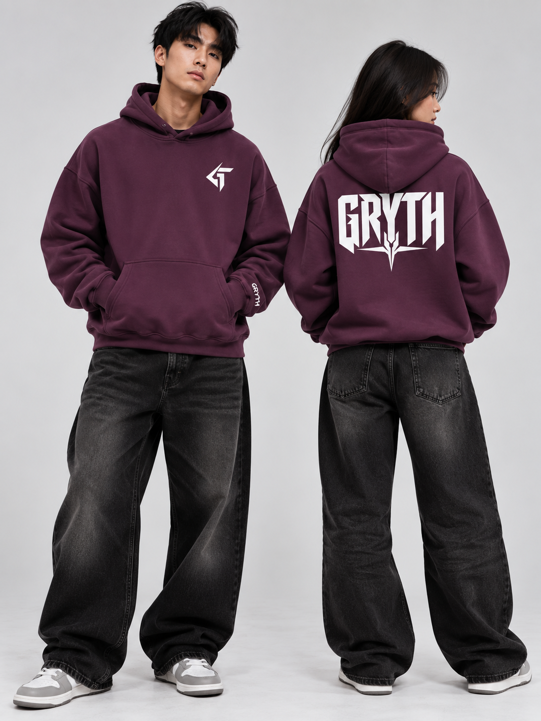 GRYTH Oversize Fleeced Hoodie