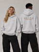 Gold Embroidered - Fleeced Boxy Hoodie