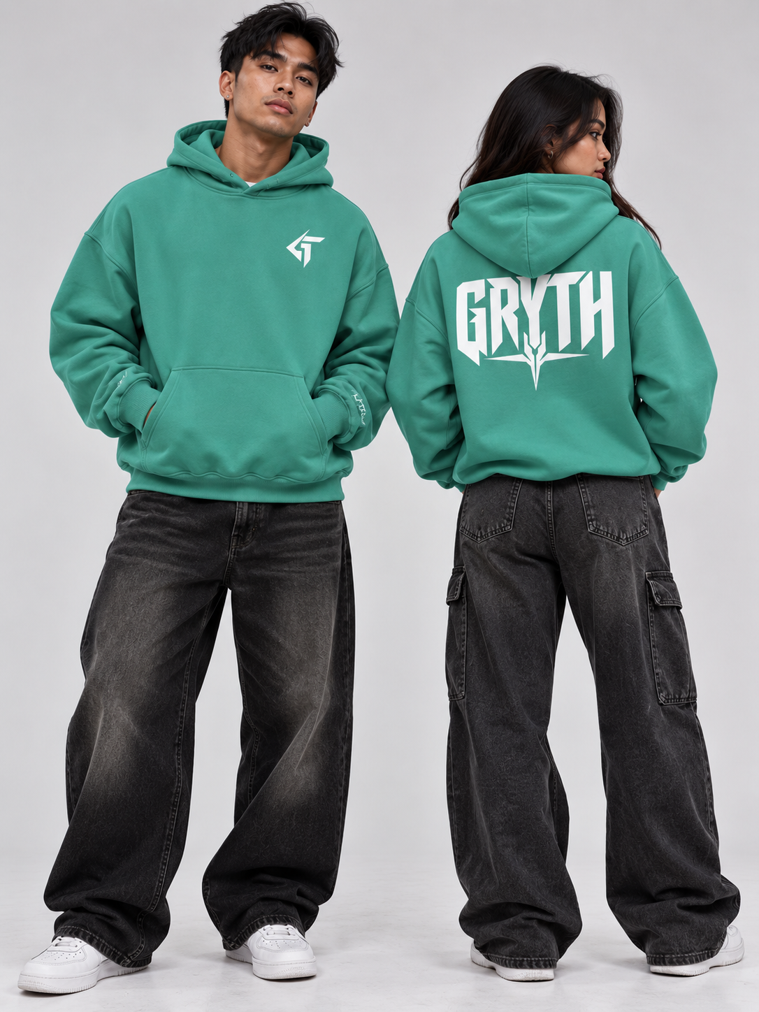 GRYTH Oversize Fleeced Hoodie