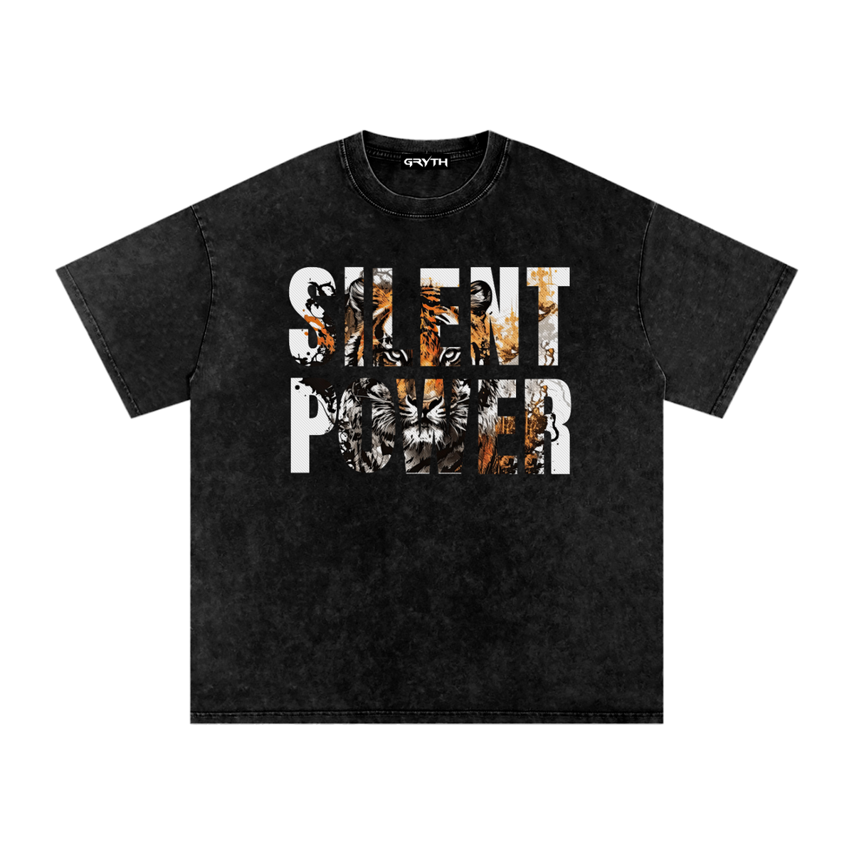 Silent Power - Snow Washed Oversized T-Shirt
