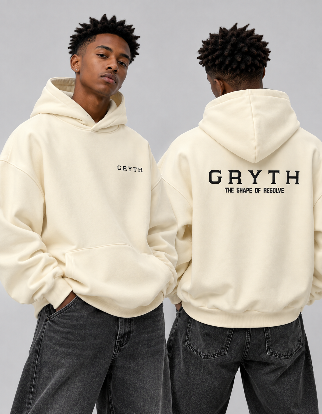Gryth Embroidered - Side Pocket Fleece Hoodie